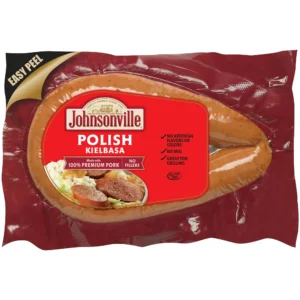 Johnsonville Polish Kielbasa Smoked Rope Sausage, 13.5 oz, Refrigerated Plastic Package
